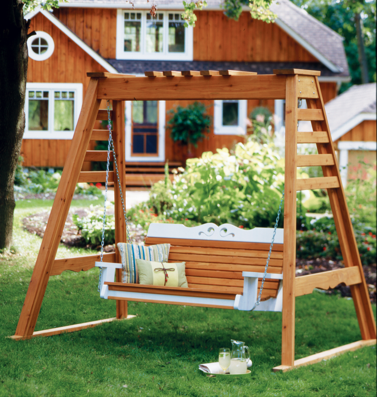 Diy Porch Wooden Swing Frame Plans A Frame Porch Swing Frame Plans
